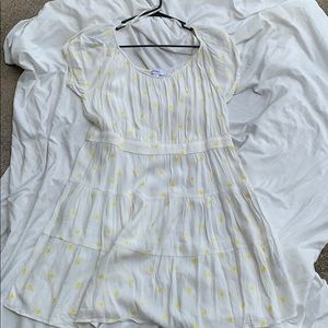 White with yellow detail dress from Forever 21